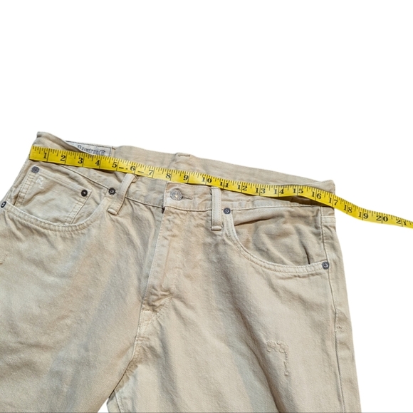 Polo Ralph Lauren Mens Jeans 33x32 Light Beige Cream - Picture 7 of 9